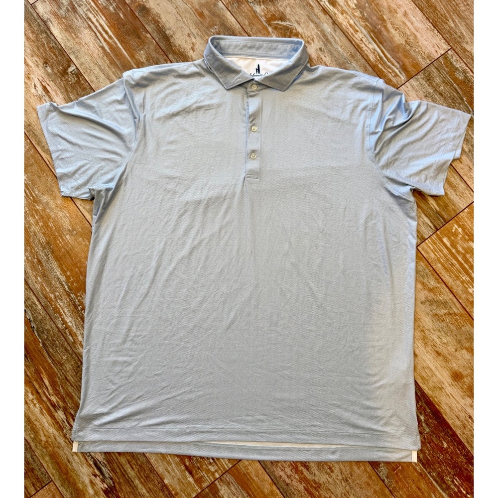 Johnnie-O Marlin Featherweight Polo Mens XL Verbena Golf UPF 50 Stretch